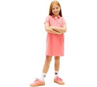 Tommy Hilfiger Vestido Tipo Polo Chicas Essential de Manga Corta, Rosa (Tropical Blush), 3 Años