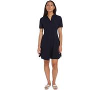 Tommy Hilfiger Vestido Tipo Polo de Rayas para Mujer, Azul (Desert Sky), XXS