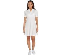Tommy Hilfiger Vestido Tipo Polo de Rayas para Mujer, Blanco (Ecru), M