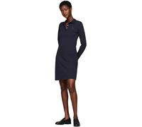 Tommy Hilfiger Vestido Tipo Polo Mujer 1985 Pique Polo Dress Slim Fit, Azul (Desert Sky), M