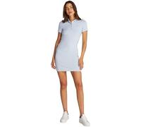 Tommy Hilfiger Vestido Tipo Polo Mujer 1985 Pique Slim Fit, Blue (Breezy Blue), S