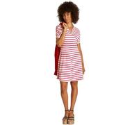 Tommy Hilfiger Vestido Tipo Polo Mujer Lyocell Fit & Flare, Multicolor (Calico/Primary Red M STP), M