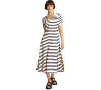 Tommy Hilfiger Vestido Tipo Polo Mujer Lyocell Midi, Multicolor (Calico/Dark Night Navy STP), L