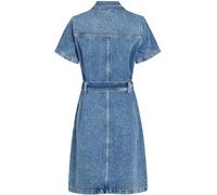 Tommy Hilfiger Vestido Vaquero Mujer Knee Belted Ali de Manga Corta, Azul (Ali), 42