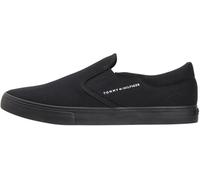 Tommy Hilfiger Vulc Core FM0FM05689 Low Top sin Cordones para Hombre, Color Negro (Negro), Talla 7
