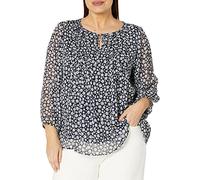 Tommy Hilfiger W2xmh178-szn-2x Camisa Abotonada, Sky Capt Multi, 2X para Mujer