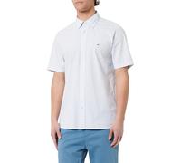Tommy Hilfiger WCC Flex Poplin STP RF Camisa S/S, Azul (Breezy Blue/Optic White), M