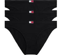 Tommy Hilfiger Women 3 Pack Bikini (EXT.Sizes) Yellow (Black/Black/Black) S