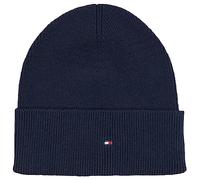 Tommy Hilfiger Women Knitted Hat Essential Flag Winter, Multicolor (Space Blue), One Size