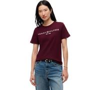 Tommy Hilfiger Women Other Tops REG Corp Logo C-NK SSWW0WW40276 Red (Deep Burgundy), XXS