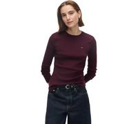 Tommy Hilfiger Women T-Shirts Cody Slim C-NK L/S T-SHIRTWW0WW53689 Red (Deep Burgundy), XS