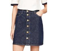 Tommy Hilfiger Women's DNM Mini Skirt HW CLER Straight Skirt, Cler, 32