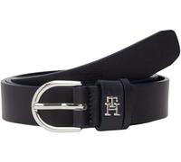 Tommy Hilfiger Women's Essential Effortless 2.5 Silver Fixed Belt, Space Blue, 135