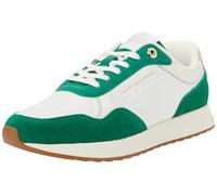 Tommy Hilfiger Women's Mix Material Runner FW0FW08950 Low Top, Blanco (Ancient White/Grey Whisper), 36, White Ancient White Grey Whisper, 36 EU