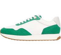 Tommy Hilfiger Women's Mix Material Runner FW0FW08950 Low Top, Blanco (Ancient White/Grey Whisper), 38, White Ancient White Grey Whisper, 38 EU