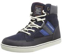Tommy Hilfiger Zapatillas Altas Altas para niño, Azul Blau Midnight 403, 1 us Little Kid