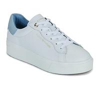 Tommy Hilfiger Tenis Elegantes con Plataforma y Suela de Copa para Mujer, FW0FW09021, Parte Superior Baja, Color Blanco (Blanco/Agua Transparente), 39, Blanco Blanco Agua Transparente, 39 EU