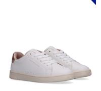 Tommy Hilfiger Zapatillas de Cordones para niña, Jack, Off White/Oro Rosado, 37