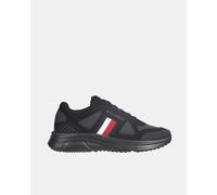 Tommy Hilfiger Zapatillas de hombre tipo running bajas en lona. Negro 40