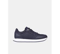 Tommy Hilfiger Zapatillas de mujer tipo running bajas en piel. Azul marino 37