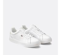 TOMMY HILFIGER Zapatillas de piel Flag Court. Color Blanco
