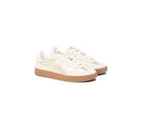 TOMMY HILFIGER Zapatillas de piel Mu Jackie. Color Crudo/Dorado