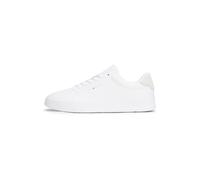 Tommy Hilfiger Court Sneaker Mujer Detail Essential de piel, Blanco (White), 45