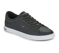 Tommy Hilfiger Sneaker Hombre Sneaker Essential Leather Detail Vulc Calzado, Negro (Black), 44