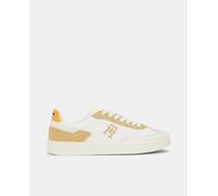 Tommy Hilfiger Zapatillas Heritage a contraste en mezcla de tejidos de Tommy Hilfiger. Blanco 37