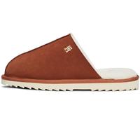 Tommy Hilfiger Zapatillas para estar en casa Mujer Elevated Comfort Home Slipper de piel, Marrón (Cognac Brown), 37/38 EU