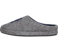 Tommy Hilfiger TH Embroi Herringbone House Shoe FM0FM05539 para Hombre, Negro, 9/10 UK, Black, 43/44 EU