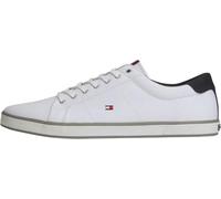 Tommy Hilfiger Zapatillas para Hombre Sneaker con Suela Vulcanizada, Blanco (White), 46
