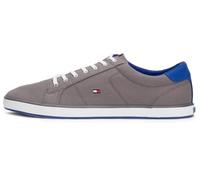 Tommy Hilfiger Zapatillas para Hombre Sneaker con Suela Vulcanizada, Gris (Steel Grey), 46