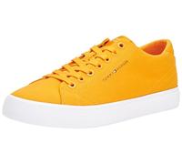 Tommy Hilfiger Zapatillas para Hombre Sneaker con Suela Vulcanizada, Naranja (Rich Ochre), 40 EU