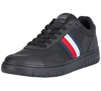Tommy Hilfiger Zapatillas sneaker Hombre Low Top, Negro (Black), 46