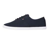 Tommy Hilfiger Zapatillas sneaker Mujer Canvas Lace Up Calzado, Blau (Azul), 36