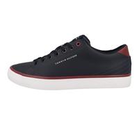 Tommy Hilfiger Zapatillas de hombre tipo casco bajas en piel con logotipo lateral. Azul marino 40