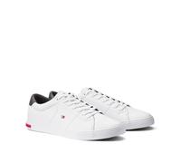 TOMMY HILFIGER Zapatillas vulcanizadas de piel. Color Blanco