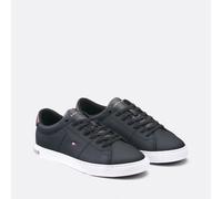 TOMMY HILFIGER Zapatillas vulcanizadas de piel. Color Negro