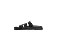 Tommy Hilfiger Sandalias planas ajustables prémium para hombre, FM0FM05773, color negro, talla 8