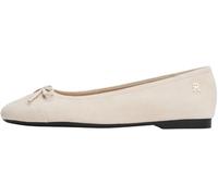 Tommy Hilfiger Toe Cap Suede Ballerina Fw0Fw08909, Bailarinas Mujer, Beige (Classic Beige), 40 EU