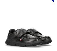 Tommy Hilfiger, Zapatos de Velcro Elegantes, óptimos para la Escuela, Omar, Negro, 34