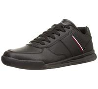 Tommy Hilfiger Zapatos Deportivos Ligeros de Cuero con Detalle de Copa Fm0fm04280 Cupsole para Hombre, Black, 40 EU