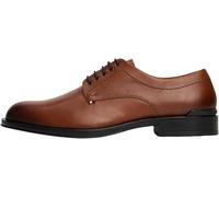 Tommy Hilfiger Zapatos Derby Hombre Corporate de Piel, Marrón (Winter Cognac), 43