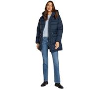 Tommy Jeans Abrigo de Plumas Mujer Midi Puffer con Capucha, Azul (Dark Night Navy), S