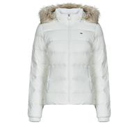 Tommy Jeans Cazadora acolchada Mujer Basic Hooded Down Jacket con capucha, Blanco (Ecru), S
