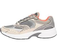 Tommy Jeans Zapatillas deportivas bajas 'ARCHIVE' beige / gris oscuro / naranja neón 43 beige / gris oscuro / naranja neón