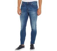 Tommy Jeans Austin Slim Tapered WMBS DM0DM09550 Pantalones de Mezclilla, Azul (Wilson Mid Blue Stretch), 29W / 32L para Hombre
