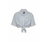 TOMMY JEANS Blusa corte cropped azul claro | M
