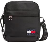 Tommy Jeans Bolso bandolera Hombre Daily Reporter con logotipo, Negro (Black), Talla Única